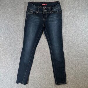 YMI WannaBettaButt Skinny Jeans Womens 13 Dark Wash Stretch Denim Y2K Mid Rise
